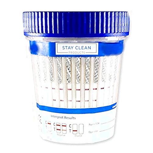 Stay Clean Products 25 Cups - Stay Clean Urinalysis Kits - 12 Panel Diagnostic Multi Drug Screen Cup | Urine Drug Screening + CLIA Waived, AMP, BAR, BUP, BZO, COC, THC, PCP, MTD, MDMA, OXY, MET, OPI, MOR (25) (25) (25)