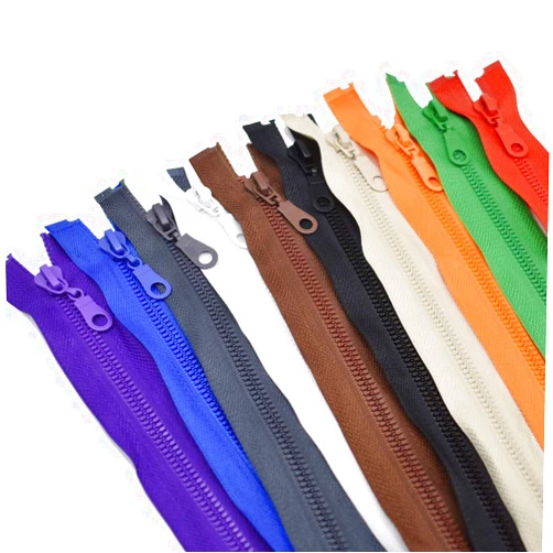 HDST-HOME 28 Inch 10Pcs #5 Separating Jacket Zippers for Sewing Coat Jacket Tape Zippers Bulk 10 Colors Mixed (28
