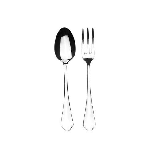 Mepra Dolce Vita Serving Set – Stainless Steel Finish, Dishwasher Safe Cutlery for Fine Dining