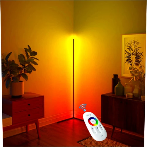 Resoxy Smart Corner Floor Lamp Modern RGB Corner Floor Lamp Color Changing Led Corner Light 55