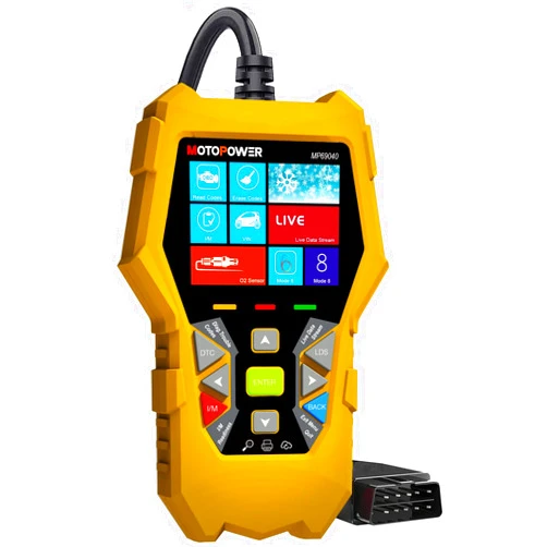MOTOPOWER MP69040 Car OBD2 Scanner Check Engine Fault Code Reader Diagnostic Scan Tool, Yellow