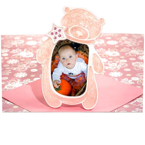 Cassiani Collection Cherish Every Milestone with the Baby's First Photo Frame: Adorable Bear Design Holds a Special 2