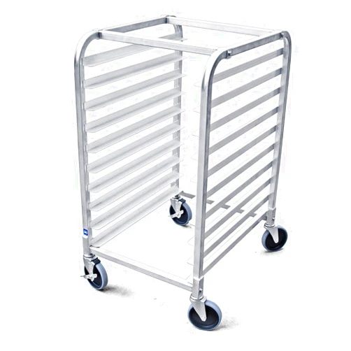 New Star Foodservice 36510 Commercial-Grade Aluminum 10-Tier Sheet Pan/Bun Pan Rack, 26