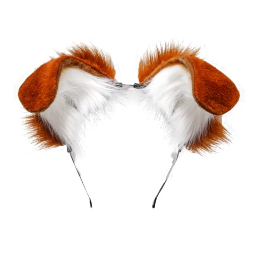 ILUFAM Dog Ears Headband Puppy Ears Hair Hoop Bendable Animal Ears Cosplay Headwear Costume Party Hair Accessories