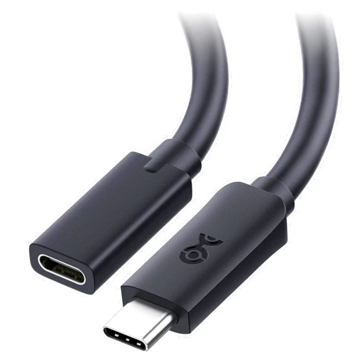 Cable Matters 40Gbps USB 4 Extension Cable 1.6ft / 0.5m, True Reversible Design, Works with Thunderbolt Port (USB C Extension Cable/USB C Extender), Compatible with Thunderbolt 4 Cable - 1.6 Feet