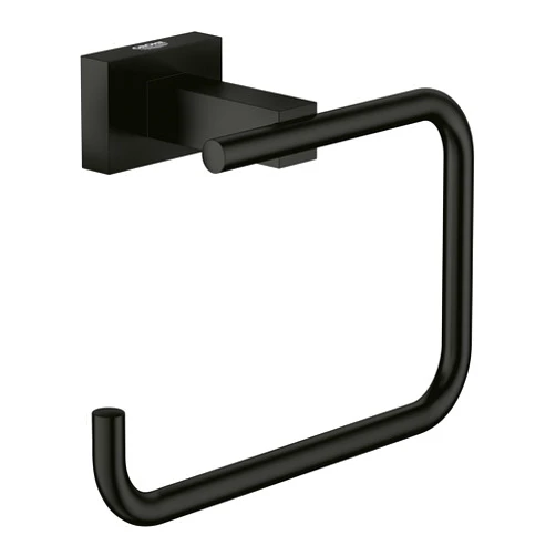 GROHE 405072431 Essentials Cube Toilet Paper Holder, Matte Black