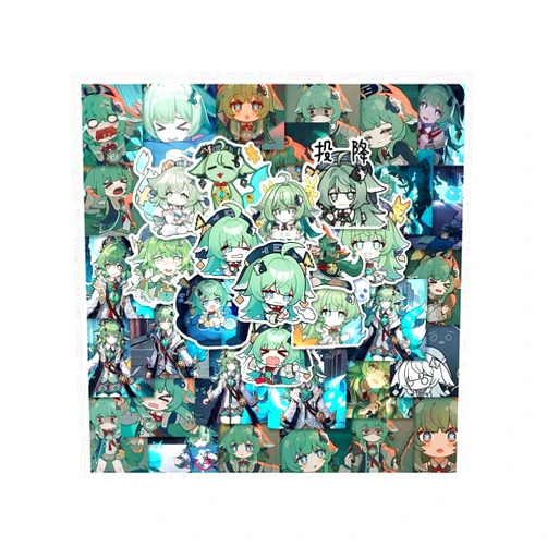 Langanime Stickers for Notebook Computer Phone Decoration Huohuo Version 48 Pieces