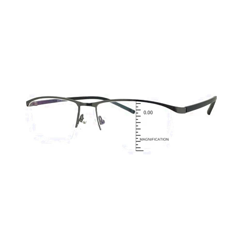 ProEyes Cedric, Big Men Progressive Blue Light Blocking Readers, 0 Strength on Top Lens, Lightweight