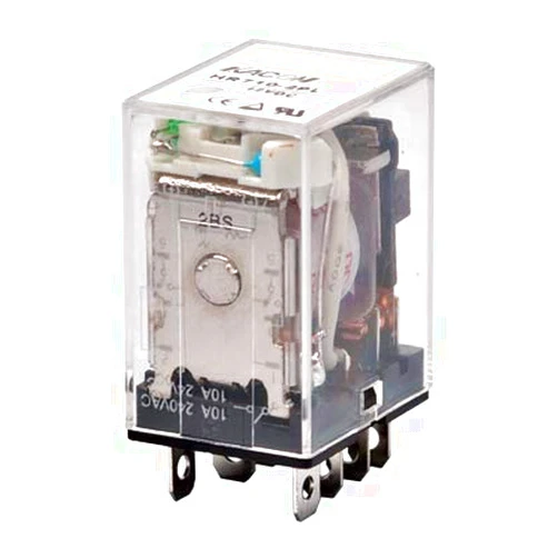 KACON HR710-2PL-110VAC, Electro Mechanical Relay, Cube Type, 10A DPDT, 110VAC Coil Input, LED Indiator, (Socket req'd)