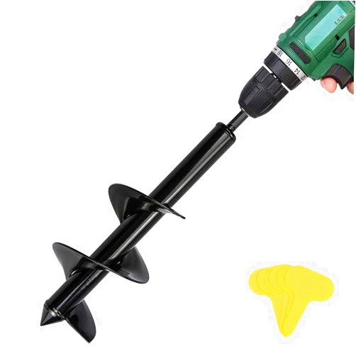 VUIYA Auger Drill Bit - Garden Plant Flower Bulb Auger, 4