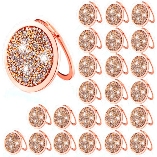 Vicenpal Compact Cosmetic Mirror Round Pocket Makeup for Bridesmaid Gifts Hand Held Small Mirror for Purse Compact Travel Accessory Proposal Bridal Shower Gifts, 2.75 Inch(24 Pcs)