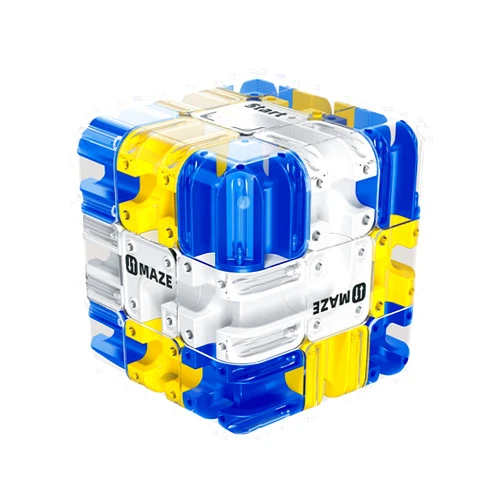 LEIDU Large 3D Labyrinth Puzzle Maze Cube, 3D Cube Puzzle, Engaging Brain Teaser Toy,Color-Match Game, Improve Spatial Recognition and Cultivate Logical Thinking,Education Sensory Toys