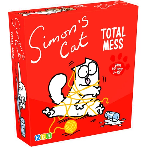 MDR Simon's Cat Total Mess Card Game for Families Speed Reflex Game Fast Paced Fun Travel Card Games Family Children Card Games for Game Nights Travel Games