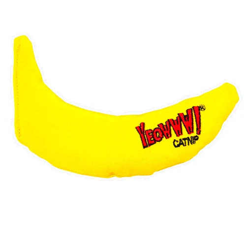 Yeowww! Catnip Toy, Yellow Banana