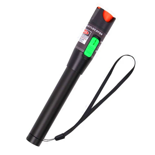 VFLTOOL Fiber Visual Fault Locator 30mW 30KM, VFL Fiber Optic Cable Tester Meter, Red Light Pen Tester Adapt LC/FC/SC/ST Interface, Fiber Network Cable Test Kit Fiber Light Source Testers(Aluminum)