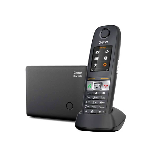 Gigaset E630A – Phone with Answering Machine – Water Splash and Dust-Resistant, (IP 65) – Ideal for Craftsmen and Mechanics, Black (Pack of 1)