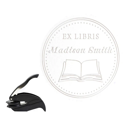 STAMPI EXLIBRIS Book Embosser from The Library of Embosser, Custom Embosser Stamp, Book Embosser, Library Stamp, Monogram Embosser Stamp