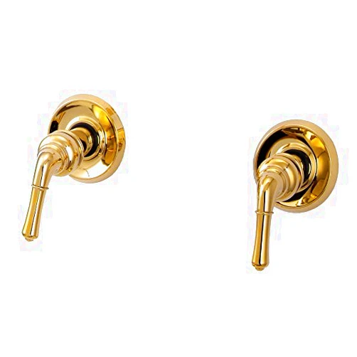 Plumb USA Trim Kit for 2-handle Shower Valve, Fit Delta Washerless Shower, Polished Brass Finish -By Plumb USA 38822