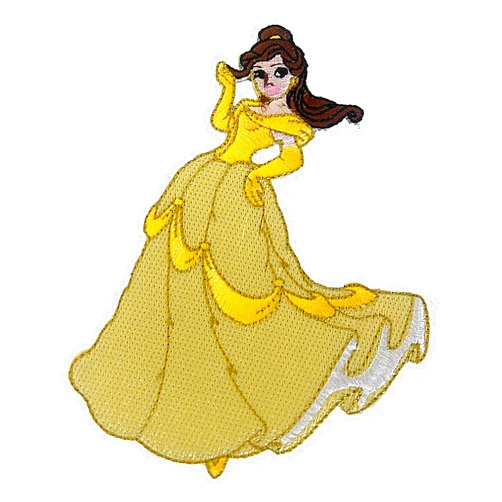 TCB Creations Beauty and The Beast Belle 4 Inches Tall Embroidered Patch