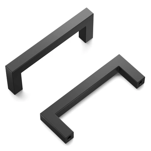 Hickory Hardware Heritage Designs Contemporary Pull 3-3/4 Inch (96mm) Center to Center Matte Black Finish (10-Pack)