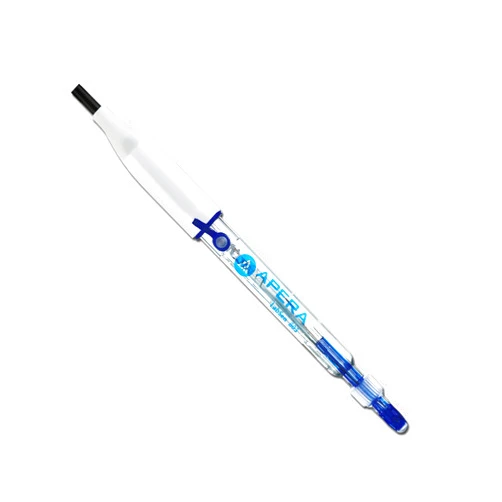 Apera Instruments LabSen 803 Refillable Glass-Body pH Electrode for Purified Water and Low Ion-Concentration Solutions, with Built-in Temperature Sensor, BNC/RCA Connector