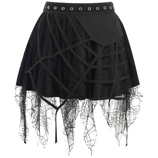 Win2win Gothic Punk Pleated Skirts for Women Black Vintage Mall Goth Skater Skirt Y2K Dark Academia Aesthetic Skirt Skirt