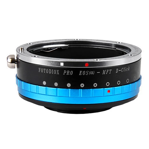 Fotodiox Pro IRIS Lens Mount Adapter Compatible with Canon EOS EF Full Frame Lenses to Micro Four Thirds Cameras