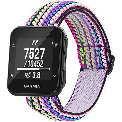 Capricoorn Band Compatible with Garmin Forerunner 35, Embroidery Stretchy Wristband Loop Adjustable Strap for Forerunner 35/30