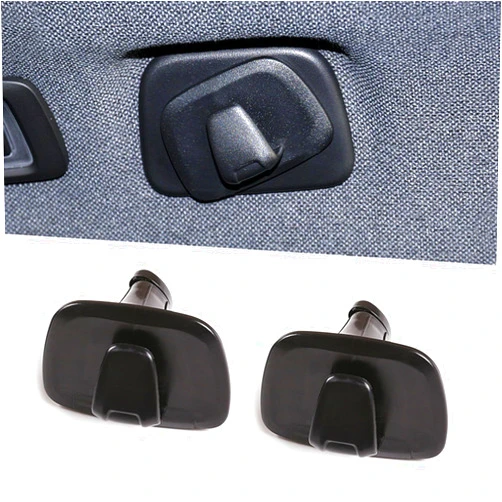 Fasebeek 2 PCS Car Roof Hook Kit, ABS Plastic Portable Hanger Backpack Grocery Bag Hanging Storage Decoration, Plug-in Hidden Installation, Compatible with Volvo XC60 XC40 XC90 V90 S90 (Black)