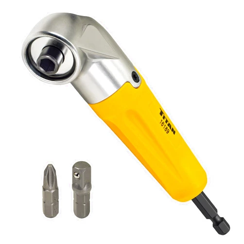 Titan 16189 90-Degree Magnetic Right Angle Drill Attachment for Impact Drivers and Drills