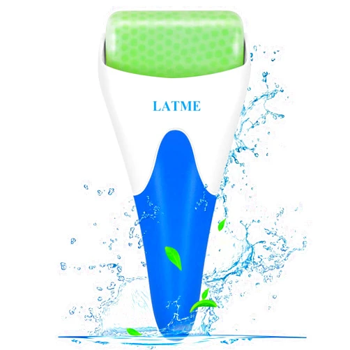 LATME Ice Roller for Face Eyes,Womens Gifts,Face Massager Roller Puffiness Migraine Pain Relief and Minor Injury (Green)