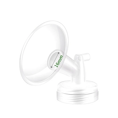 Begical 1pc 16mm Flange Compatible with Spectra/Motif Luna/Amada MYA Breastpumps Replacement to Pump Parts/Flanges/Shields. Compatible with Spectra S1 S2 9 Plus Parts/Accessories Clear