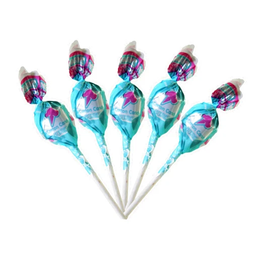 Candy4all Bundle - Charms Lollipops Mini Charm Pop Pack of 50 - Cotton Candy Flavored Pops - Perfect for Party Favors and Sweet Treats - Individually Wrapped Charms Mini Pops - Mini Lollipops