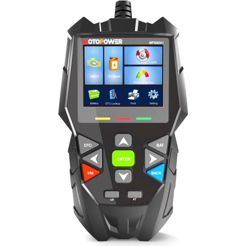 MOTOPOWER MP69041 OBD2 Code Reader Scanner Tool Oil Maintenance Reset, EPB Reset, Performance Test, Live Data, Pro-Level Design & Lifetime Updates (Professional Diagnostic Tool, Large)