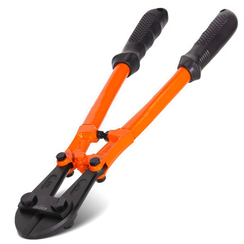 KSEIBI 141575 Small Bolt Cutters 14 inch, Heavy Duty Chrome Vanadium Wire Bolt Cutter with Soft Grip Ergonomic Handle, Ideal for Cutting Small Fences, Steel Wire, Chains, Screws, Locks, and Rivet