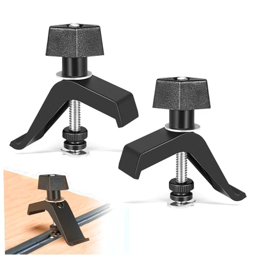 ZEZHIMI Replacement for KMA7520 Track Clamps, Compatible with Kreg Clamp Trak, Universal Clamp Trak Kits, and Mini Trak, Fit for Accu-Cut (2PCS)