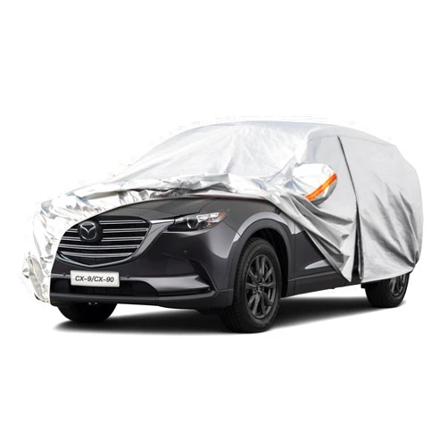 Kayme 6 Layers SUV Car Cover Custom Fit for Mazda CX-9/CX-90/CX 9/CX 90 (2006-2024) Waterproof All Weather for Automobiles, Outdoor Full Cover Rain Sun UV Protection.Silver