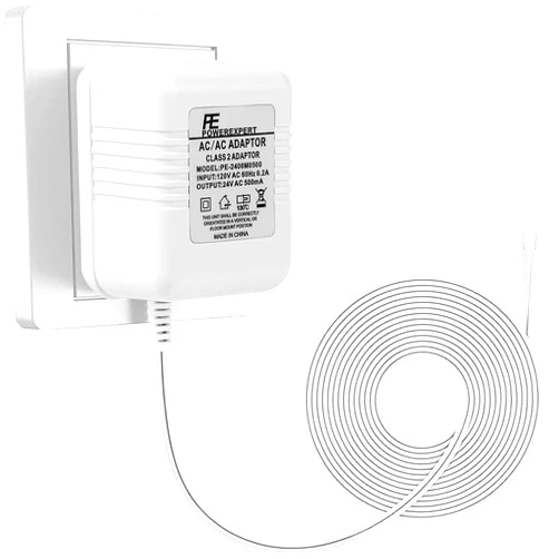 JDMYCYCQXF Doorbell Transformer, 24V Power Supply for Doorbell, C Wire Power Adapter for Smart Thermostat, Compatible with Honeywell Nest Hello Emerson Ecobee Wyze Ring Eufy Sensi