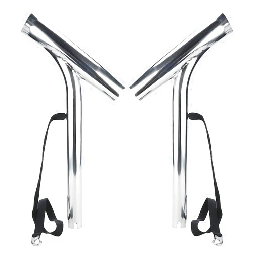 NovelBee 2pcs Stainless Steel Outrigger Boat Fishing Rod Holder,Fishing Pole Holder for Marine Boat Yacht