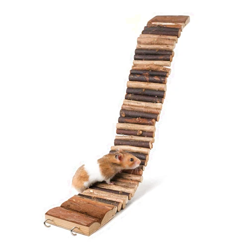 Niteangel Hamster Suspension Bridge Toy - Long Climbing Ladder for Dwarf Syrian Hamster Mice Mouse Gerbils and Other Small Animals (21.8