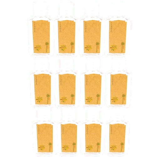 INNOLIFE 12 Pack Plastic Empty bottles Flip Cap Squeeze Refillable Travel BPA Free Small Clear Container for Skin Cleanser (60ml 2.03oz)