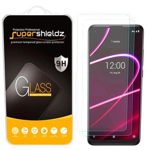 Supershieldz (2 Pack) Designed for T-Mobile (Revvl 5G) Tempered Glass Screen Protector, Anti Scratch, Bubble Free