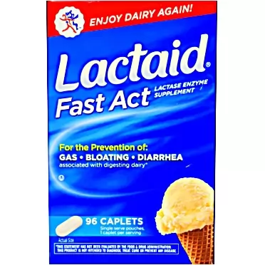 Lactaid-Fast Act Lactase Enzyme Supplement, 96 Caplets