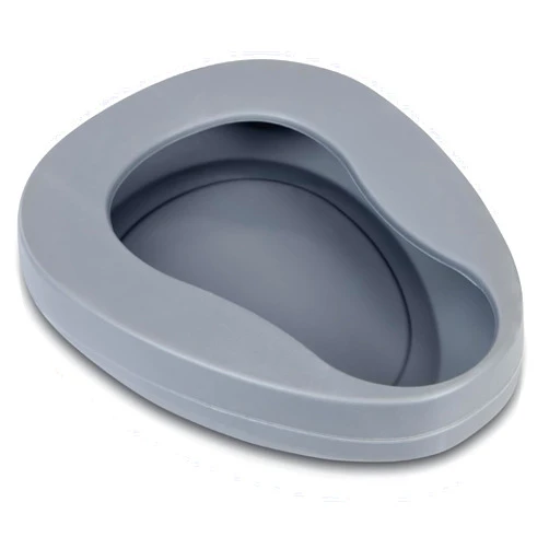 Vive Bed Pan for Elderly Females & Males - Spill Proof Bedpan for Men & Women, Contoured Toilet Urinal - Soft Extra Comfort Support for Adults, Medical Centers, Nursing, Hospitals, Patients, Home Use