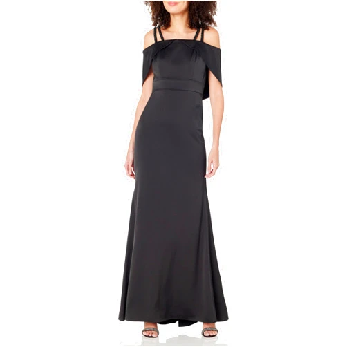 Aidan Mattox by Adrianna Papell Women's Double Strap Satin Column Gown