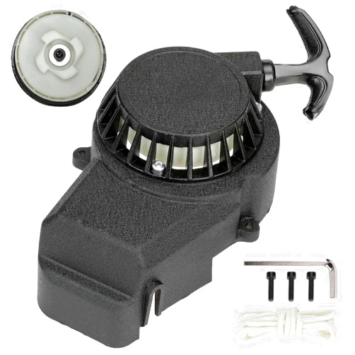 FVRITO Pull Start Assembly Recoil Starter for SYX Moto 50cc Dirt Bike SSR X-pro Coolster Apollo 47cc 49cc 2 Stroke Engine Mini Kids Pit Pocket Chinese ATV Quad 4 Wheeler Go Kart Parts with Pull Cord