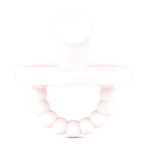 Ryan & Rose Cutie PAT Pacifier Teether (Slant, Pink)