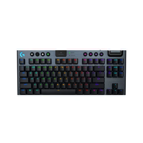 Logitech G915 X Lightspeed TKL Low-Profile Wireless Gaming Keyboard, Double-Shot PBT Keycaps, Fully Programmable Keys, RGB Backlighting, Sleek Aluminum Finishing, GL Brown Tactile - PC/Mac