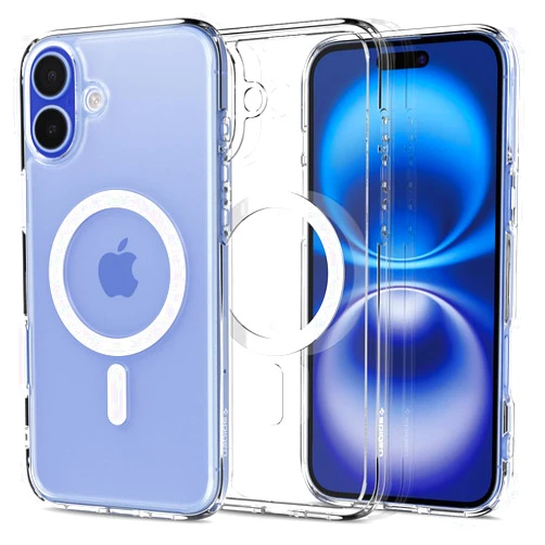 Spigen Ultra Hybrid MagFit Designed for iPhone 16 Case [Anti-Yellowing] [Military-Grade Protection] Compatible with MagSafe - White