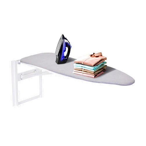 Ivation Wall-Mounted Ironing Board | Foldable 36.2” x 12.2”, Fold Down Ironing Station for Home, Apartment & Dorms, Easy-Release Lever, Removable Cotton Cover, Mounting Hardware Included
